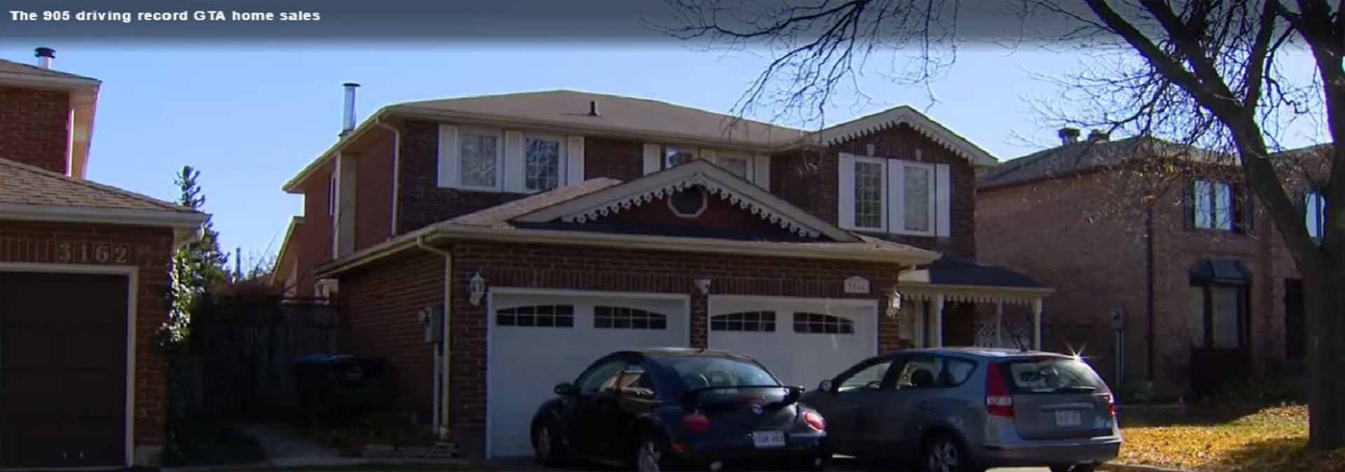 The 905 driving record GTA home sales